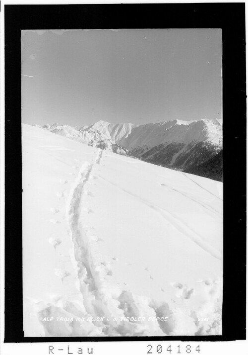 Alp Trida mit Blick in die Tiroler Berge