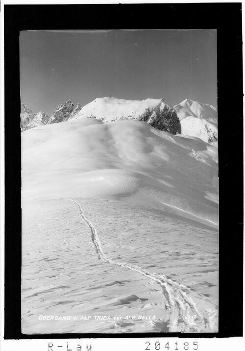 Übergang von der Alp Trida zur Alp Bella