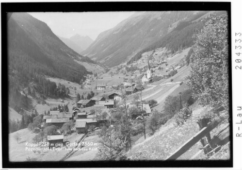 Kappl 1258 m gegen Gorfen 2560 m / Paznauntal in Tirol