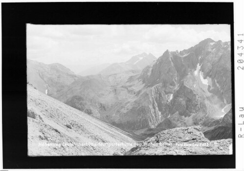 Höhenweg Leutkircherhütte - Stuttgarterhütte gegen Hohen Riffler