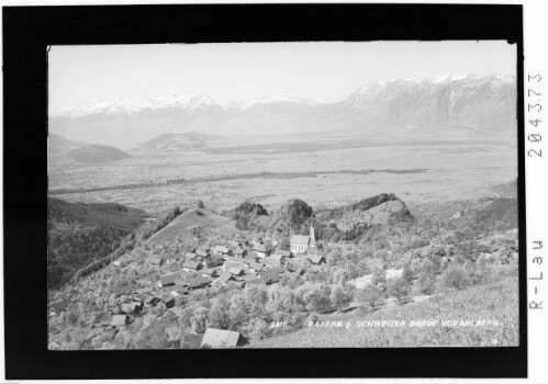 Fraxern gegen Schweizer Berge / Vorarlberg