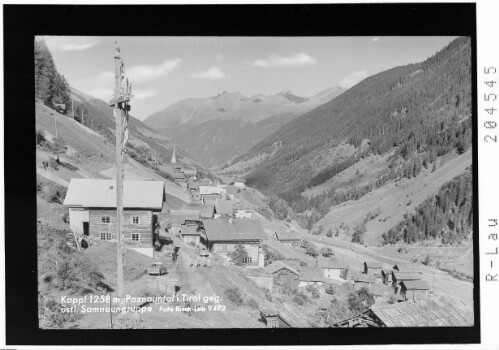 Kappl 1258 m / Paznauntal in Tirol gegen Samnaungruppe