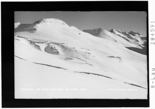 Calguns / Piz Davo Lais 3031 m / Piz Tasna 3183