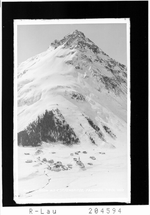 Galtür 1600 m mit Gorfenspitze / Paznaun / Tirol