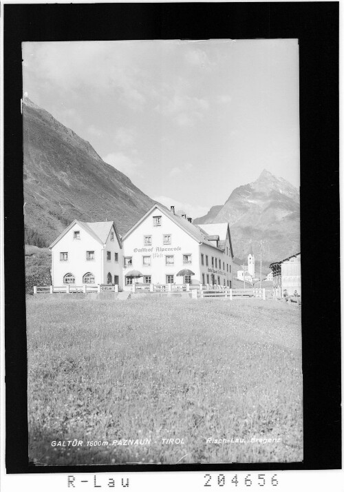 Galtür 1600 m Paznaun - Tirol : [Gasthof Alpenrose]