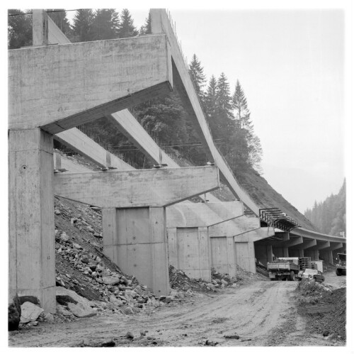 Brücke auf Pfeilern im Silbertal