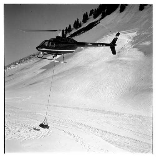 Hubschrauber, Rettungsübung Faschina