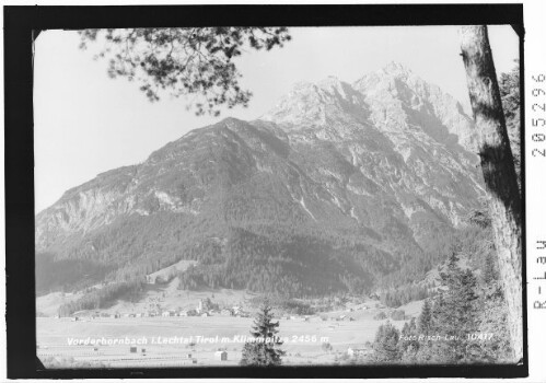 Vorderhornbach im Lechtal Tirol mit Klimmspitze 2456 m