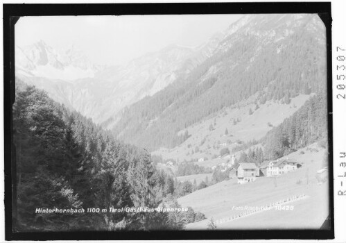 Hinterhornbach 1100 m Tirol Gasthaus Alpenrose