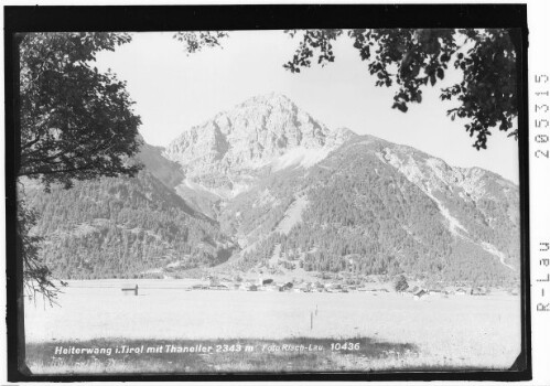 Heiterwang in Tirol mit Thaneller 2343 m