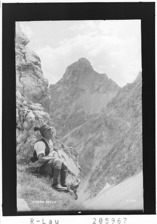 Zimba 2643 m : [Blick von Nordwest zur Zimba]