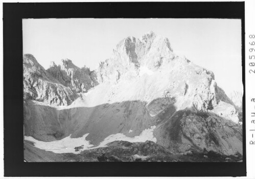 Zimba 2643 m Ostgrat : [Blick von Nordost zur Zimba]