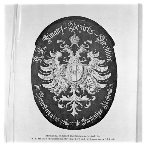 Finanzdirektion, Amtsschild