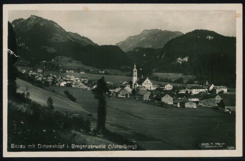 Bezau mit Didamskopf i. Bregenzerwald (Vorarlberg)