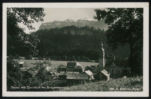 Bezau mit Canisfluh im Bregenzerwald