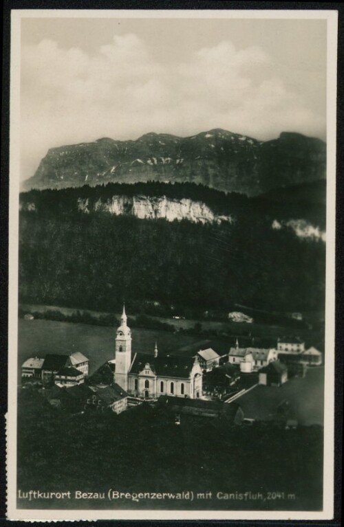 Luftkurort Bezau (Bregenzerwald) mit Canisfluh, 2041 m.