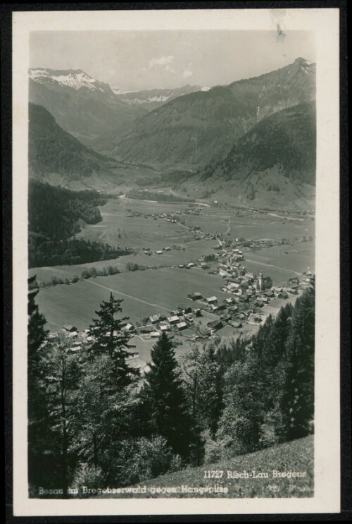 Bezau im Bregenzerwald gegen Hangspitze