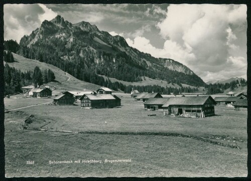 [Bezau] Schönenbach mit Hirschberg, Bregenzerwald