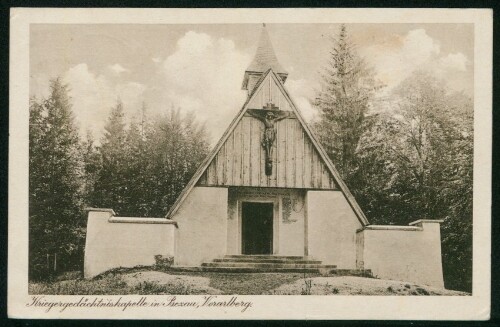 Kriegergedächtniskapelle in Bezau, Vorarlberg