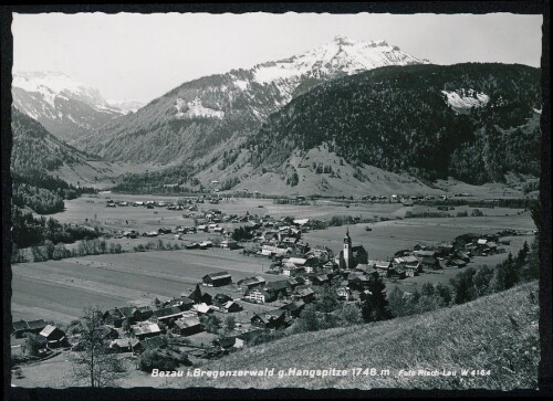 Bezau i. Bregenzerwald g. Hangspitze 1748 m