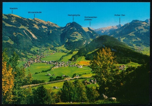 [Bezau] : Niedere : Winterstaude : Heiligköpfle : Gottesacker-plateau : Hoher Ifen : [Bezau und Bizau mit Bergpanorama, Bregenzerwald, Vorarlberg Österreich-Austria-Autriche ...]