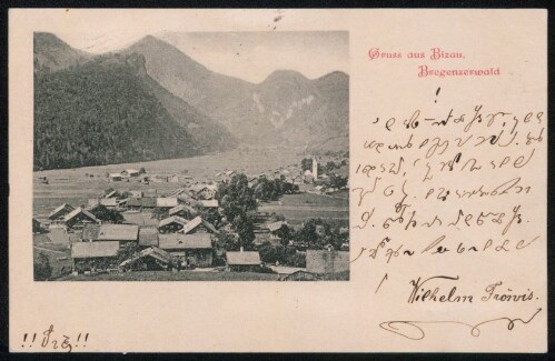 Gruss aus Bizau, Bregenzerwald : [Correspondenz-Karte ...]