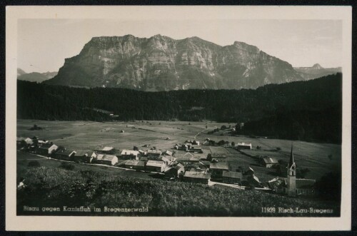 Bizau gegen Kanisfluh im Bregenzerwald