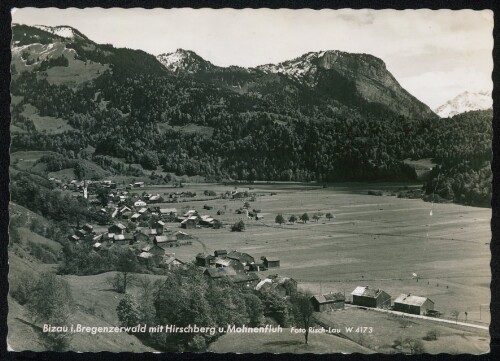 Bizau i. Bregenzerwald mit Hirschberg u. Mohnenfluh