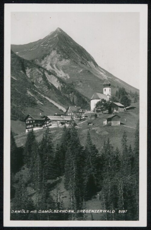 Damüls mit Damülserhorn, Bregenzerwald