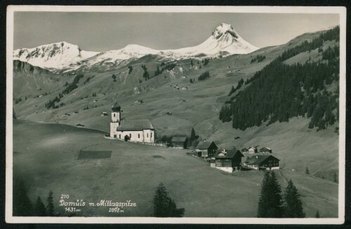 Damüls 1431 m m. Mittagspitze 2092 m