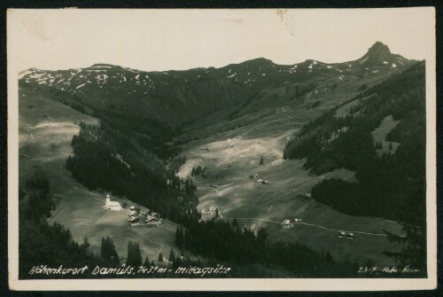 Höhenkurort Damüls, 1431 m - Mittagsitze