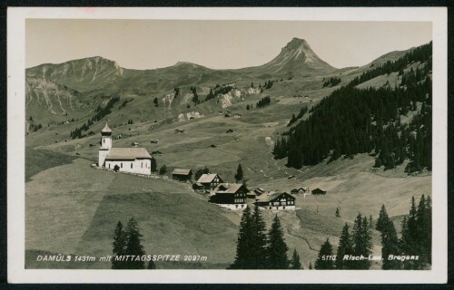 Damüls 1431 m mit Mittagsspitze 2097 m