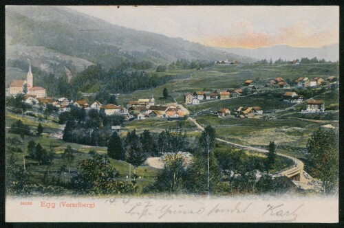 Egg (Vorarlberg) : [Correspondenz-Karte An ... in ...]