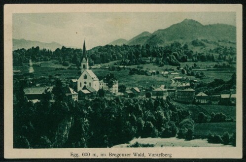 Egg, 600 m, im Bregenzer Wald, Vorarlberg