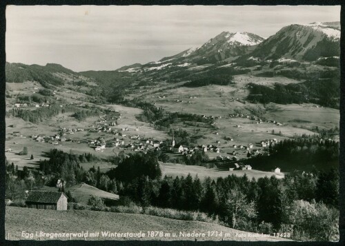 Egg i. Bregenzerwald mit Winterstaude 1878 m u. Niedere 1714 m