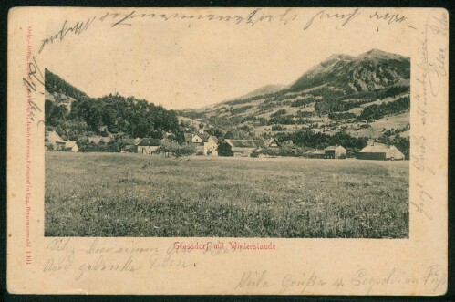 [Egg] Grossdorf mit Winterstaude : [Postkarte ...]