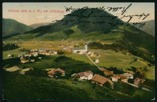 Hittisau (800 m ü. M.) mit Hittisberg