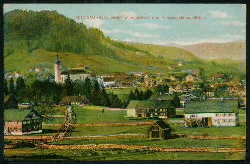 Hittisau (Vorarlberg) Sommerfrische u. Touristenstation 800 m