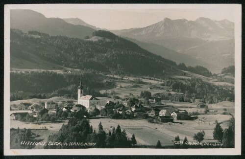 Hittisau, Blick a. Hangkopf
