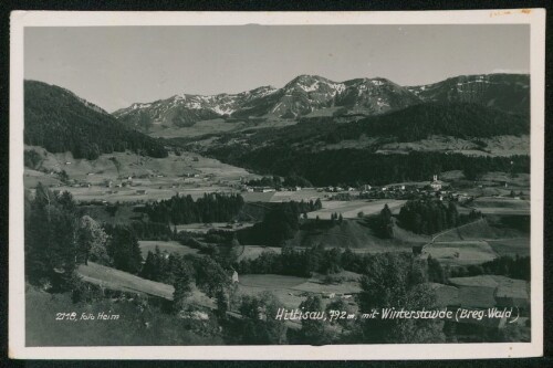 Hittisau, 792 m, mit Winterstaude (Breg. Wald)