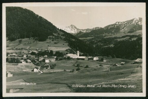 Hittisau, 792 m mit Hoch-Jfen (Breg. Wald)