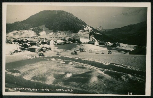 Wintersportplatz - Hittisau - Breg. Wald