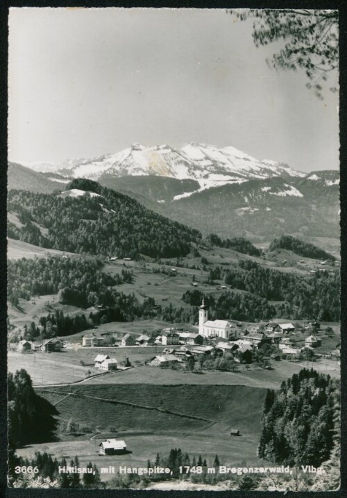 Hittisau, mit Hangspitze, 1748 m Bregenzerwald, Vlbg.