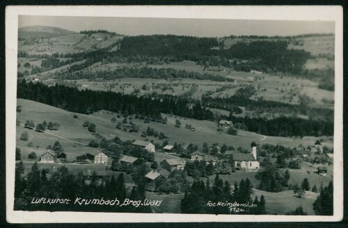 Luftkurort Krumbach Breg. Wald