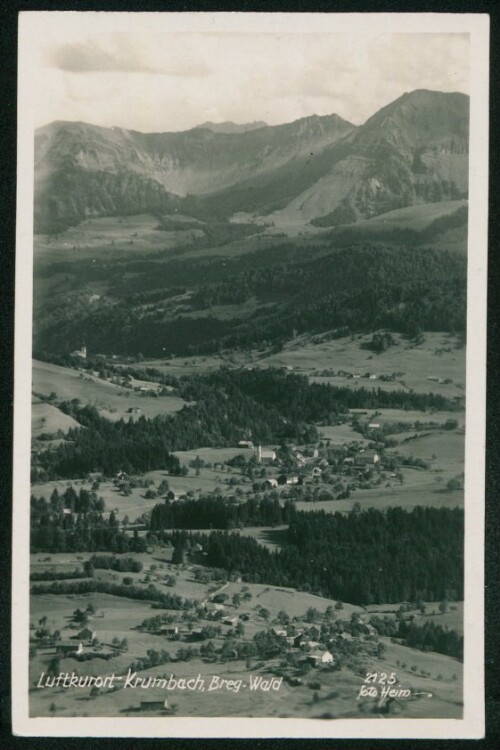 Luftkurort Krumbach, Breg. Wald